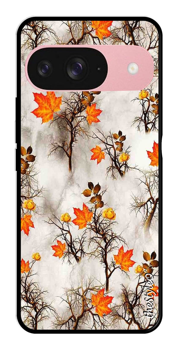 Map Design Metal Mobile Case for Google Pixal 9 (Design No -54)