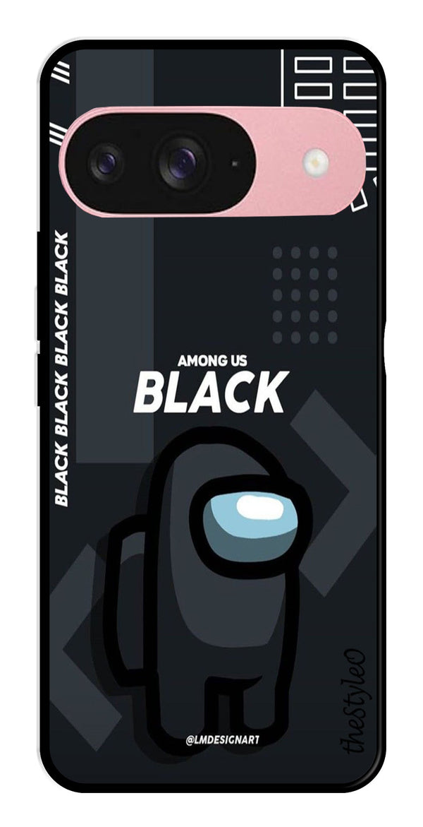 Among us Black Metal Mobile Case for Google Pixal 9 (Design No -67)