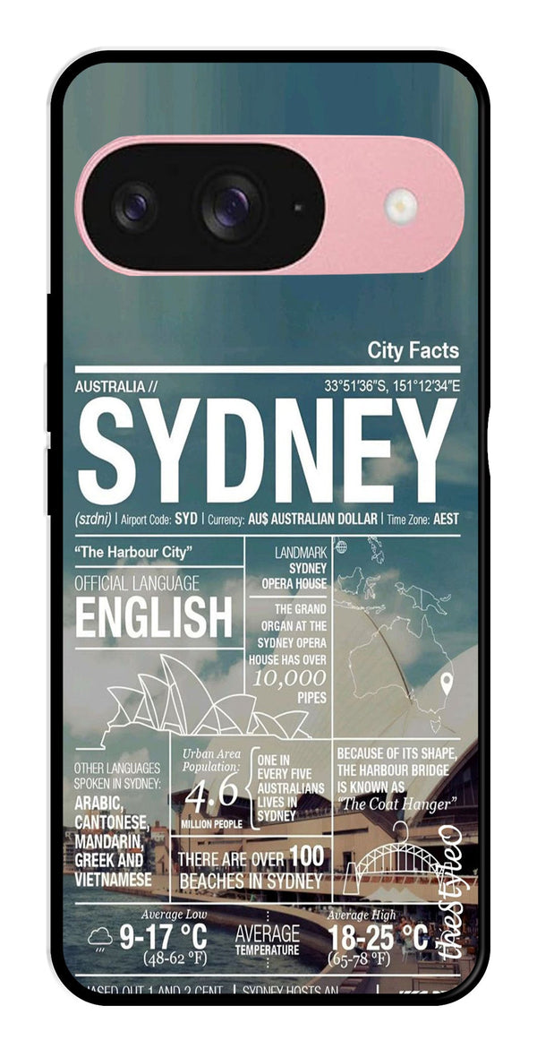 Sydney Metal Mobile Case for Google Pixal 9 (Design No -69)