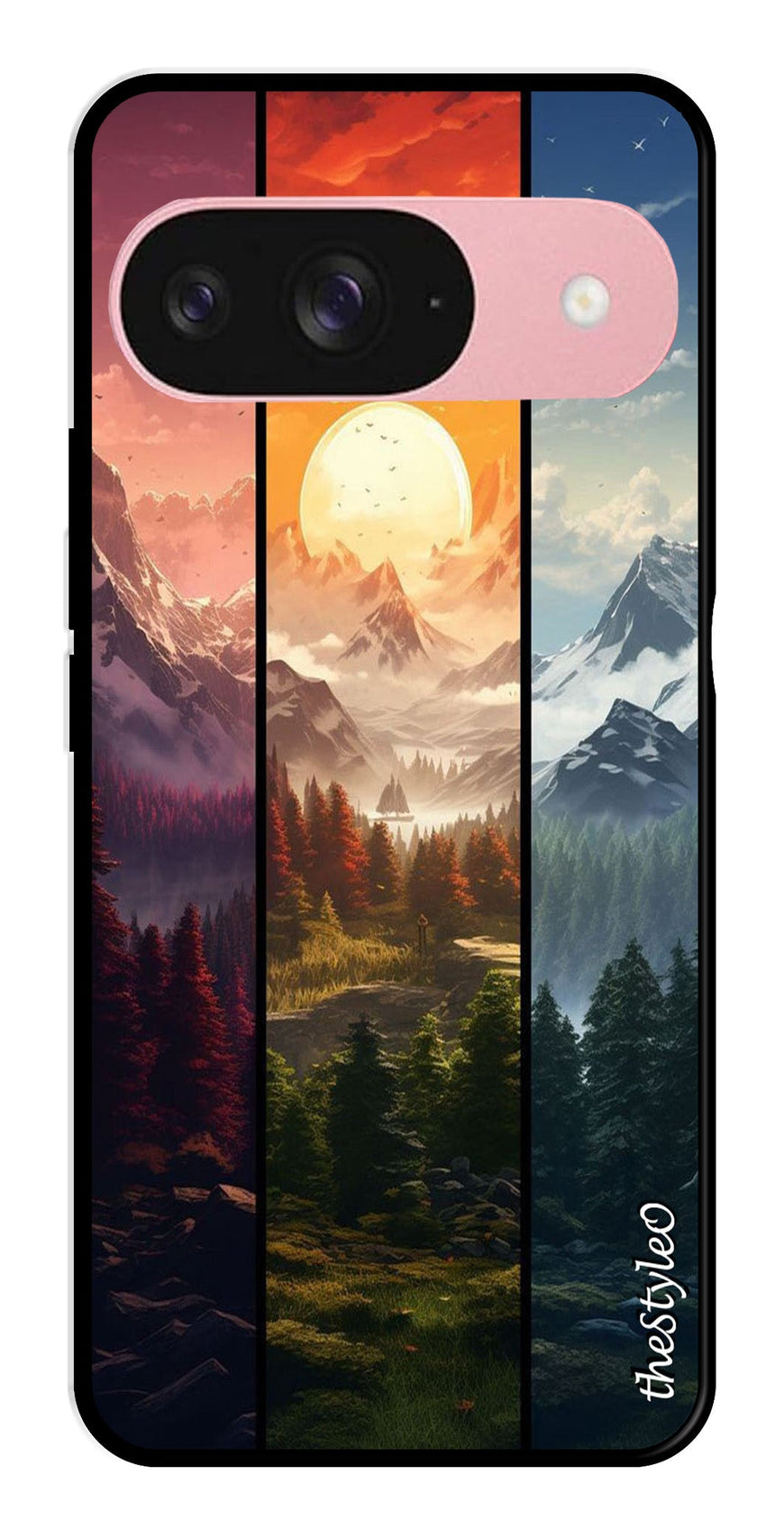 Nature Design Metal Mobile Case for Google Pixal 9 (Design No -71)