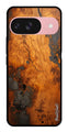 Wooden Design Metal Mobile Case for Google Pixal 9 (Design No -74)