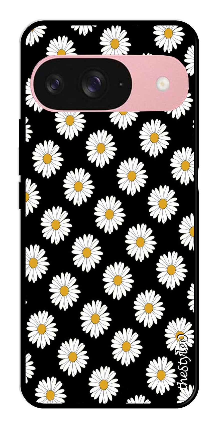 Daisy Flower Metal Mobile Case for Google Pixal 9 (Design No -75)