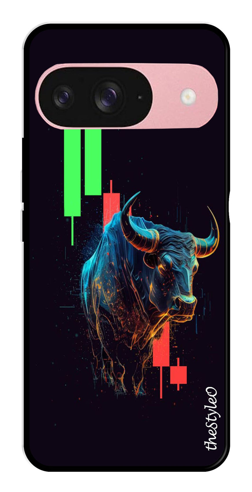 Stock Market Metal Mobile Case for Google Pixal 9 (Design No -77)