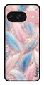 Feather Design Metal Mobile Case for Google Pixal 9 (Design No -85)