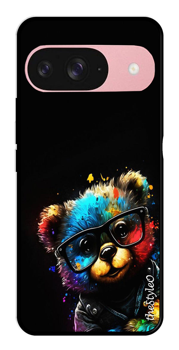 Teddy Bear Metal Mobile Case for Google Pixal 9 (Design No -94)