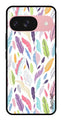 Colorful Feathers Metal Mobile Case for Google Pixel 9 Pro (Design No -06)
