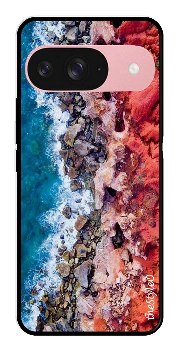 MultiColor Pattern Metal Mobile Case for Google Pixel 9 Pro (Design No -17)