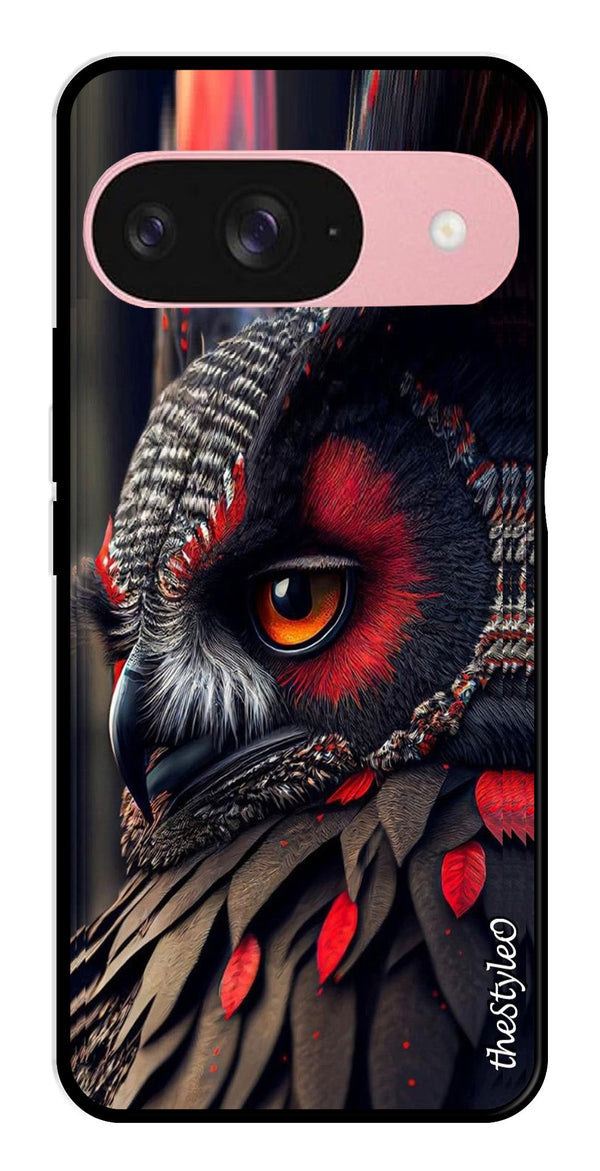 Flower Design Metal Mobile Case for Google Pixel 9 Pro (Design No -25)
