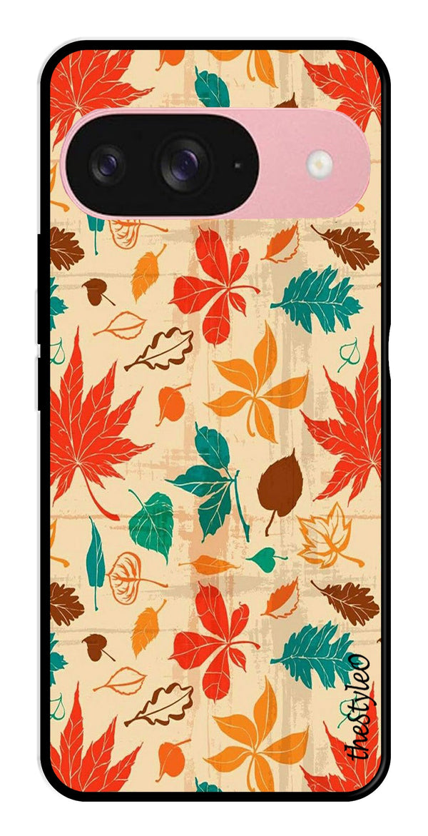 Autumn leaves Metal Mobile Case for Google Pixel 9 Pro (Design No -55)