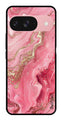 Pink Marble Metal Mobile Case for Google Pixel 9 Pro (Design No -66)
