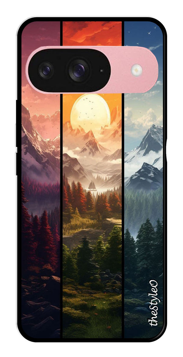 Nature Design Metal Mobile Case for Google Pixel 9 Pro (Design No -71)