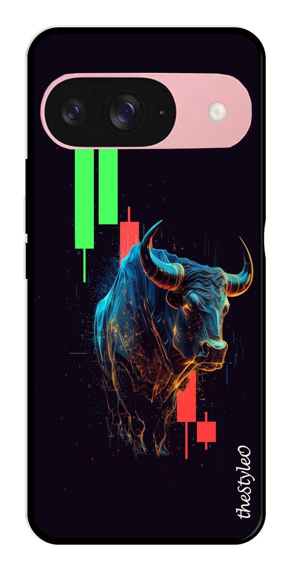 Stock Market Metal Mobile Case for Google Pixel 9 Pro (Design No -77)
