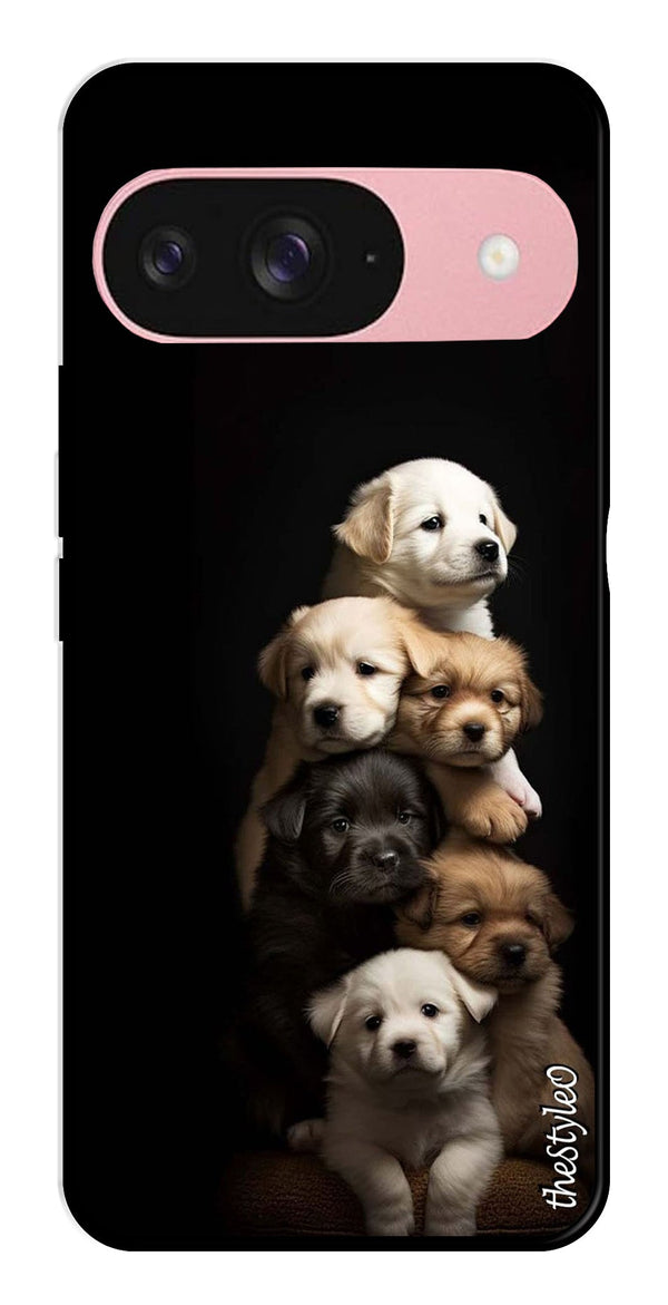 Dog lovers Metal Mobile Case for Google Pixel 9 Pro (Design No -88)