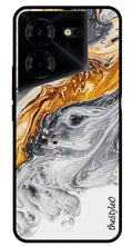Army Pattern Metal Mobile Case for Pova 5  (Design No -35)