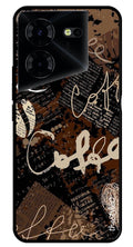 Marble Pattern Metal Mobile Case for Pova 5  (Design No -36)