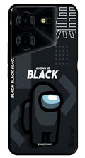 Among us Black Metal Mobile Case for Pova 5  (Design No -67)