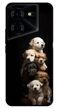 Dog lovers Metal Mobile Case for Pova 5  (Design No -88)
