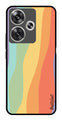 Muted Rainbow Metal Mobile Case for Poco F6 5G (Design No -02)