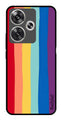 Rainbow MultiColor Metal Mobile Case for Poco F6 5G (Design No -03)