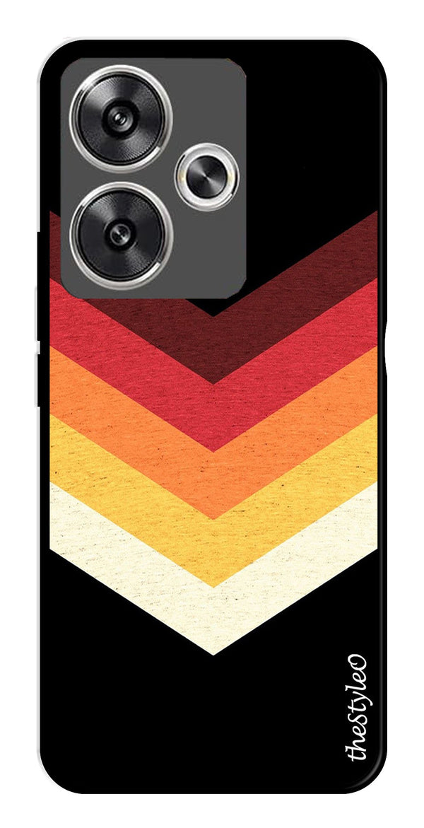 MultiColor Arrow Metal Mobile Case for Poco F6 5G (Design No -04)
