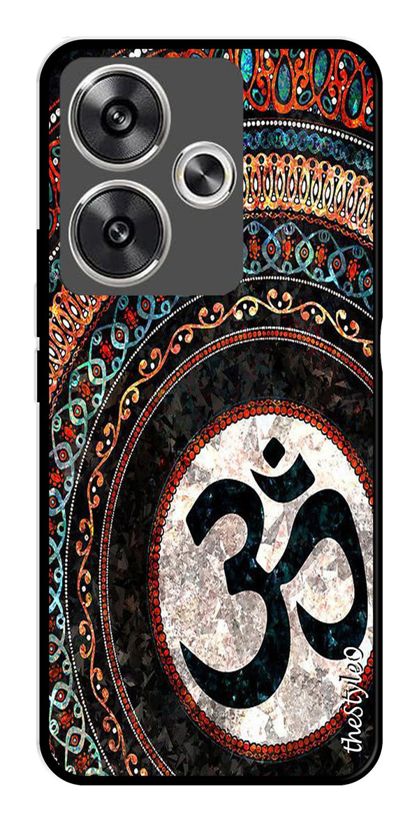 Leafs Design Metal Mobile Case for Poco F6 5G (Design No -14)