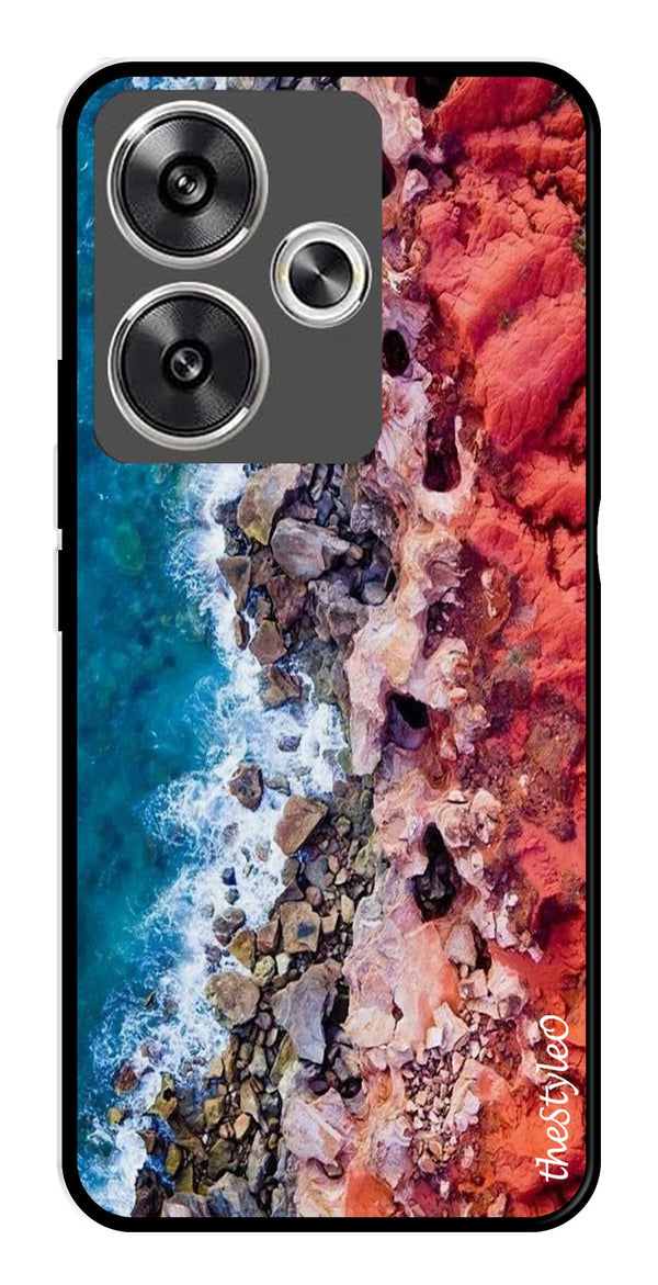 MultiColor Pattern Metal Mobile Case for Poco F6 5G (Design No -17)