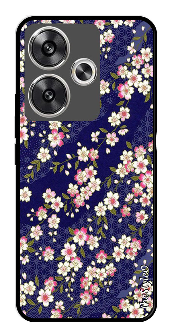 Marble Design Metal Mobile Case for Poco F6 5G (Design No -24)