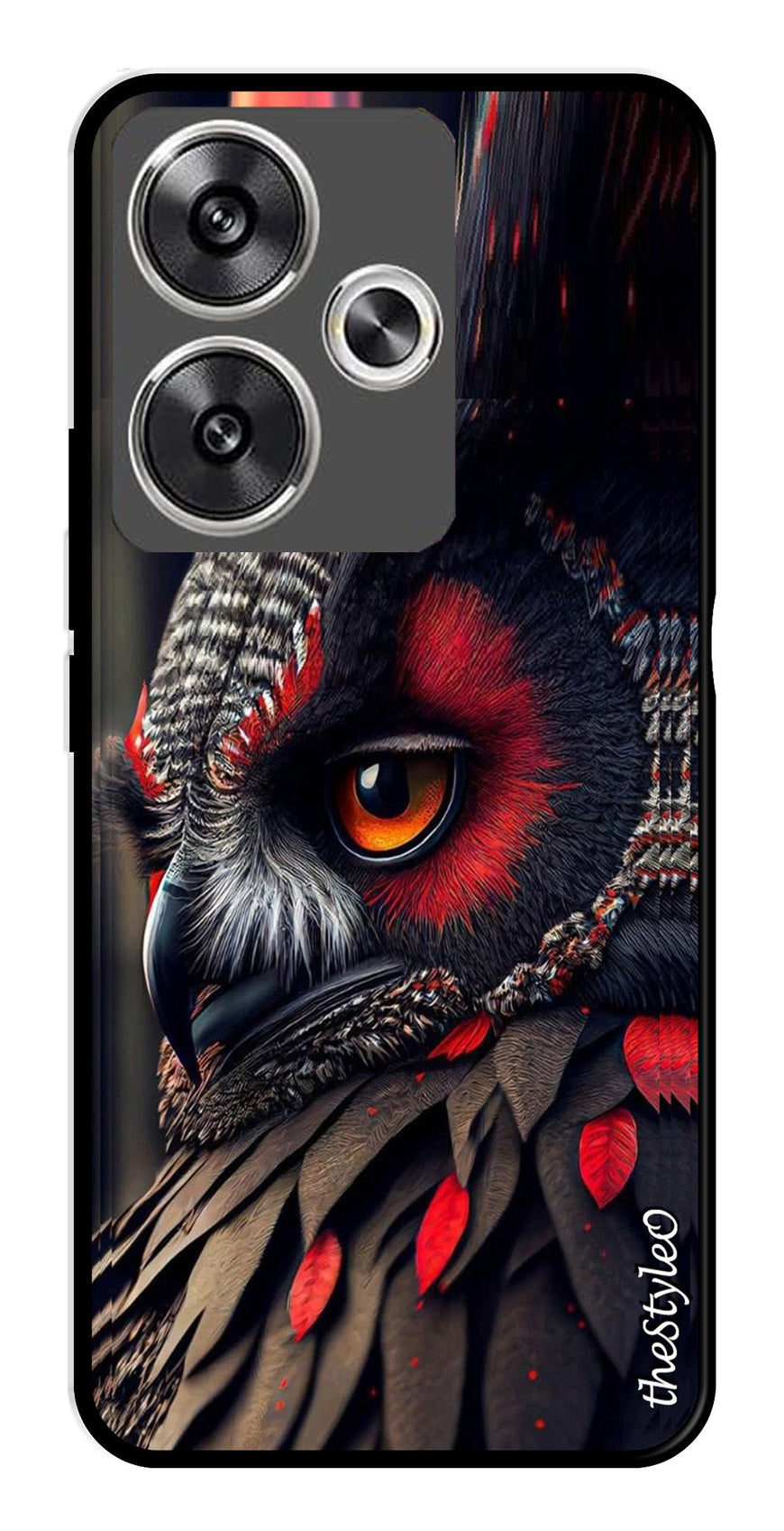 Flower Design Metal Mobile Case for Poco F6 5G (Design No -25)