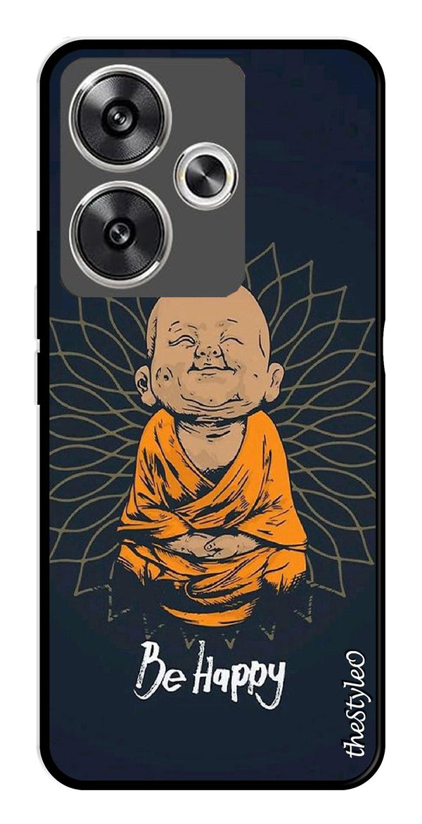 Owl Design Metal Mobile Case for Poco F6 5G (Design No -26)