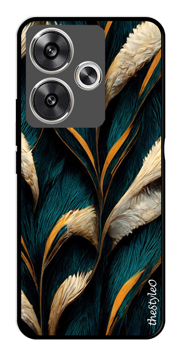 Vintage Car Metal Mobile Case for Poco F6 5G (Design No -29)