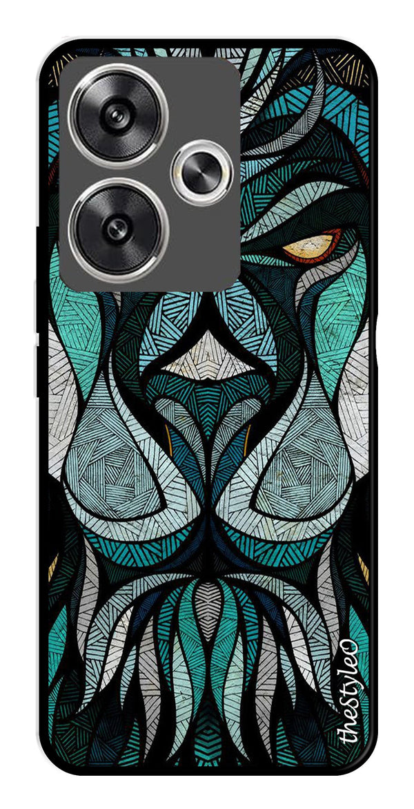 Muted Rainbow Metal Mobile Case for Poco F6 5G (Design No -39)