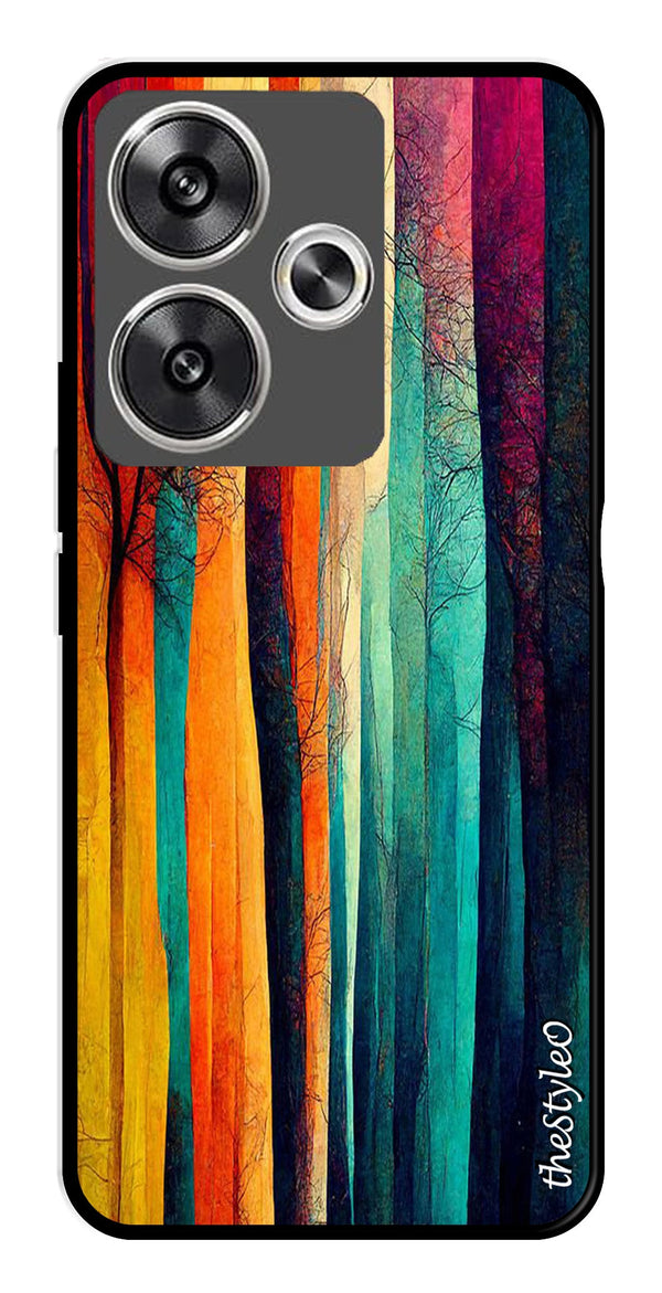 Marble Design Metal Mobile Case for Poco F6 5G (Design No -46)