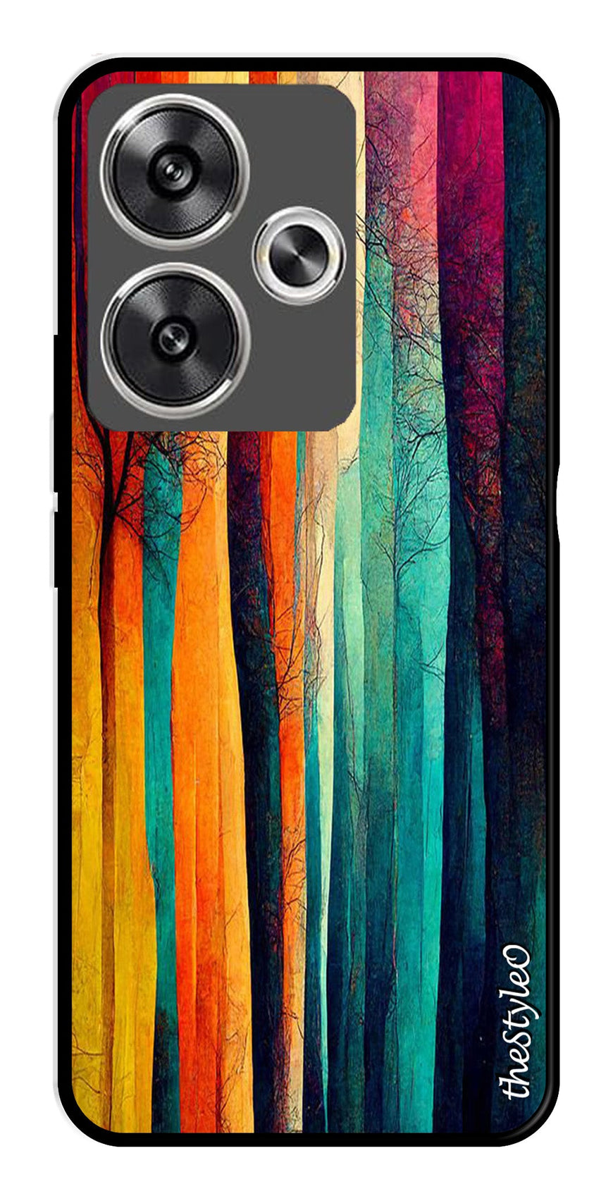 Marble Design Metal Mobile Case for Poco F6 5G (Design No -46)