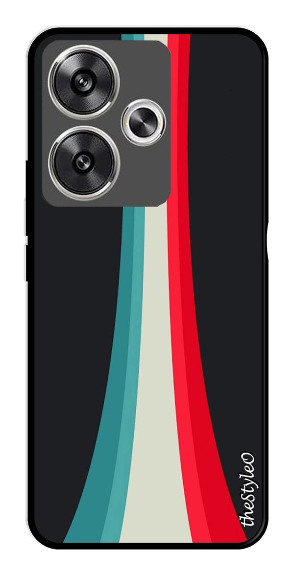 Modern Art Colorful Metal Mobile Case for Poco F6 5G (Design No -47)