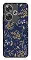 Leaves Design Metal Mobile Case for Poco F6 5G (Design No -51)