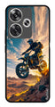 Bike Rider Metal Mobile Case for Poco F6 5G (Design No -59)