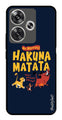 Hakuna Matata Metal Mobile Case for Poco F6 5G (Design No -62)