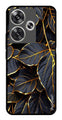 Gold Leaf Metal Mobile Case for Poco F6 5G (Design No -73)