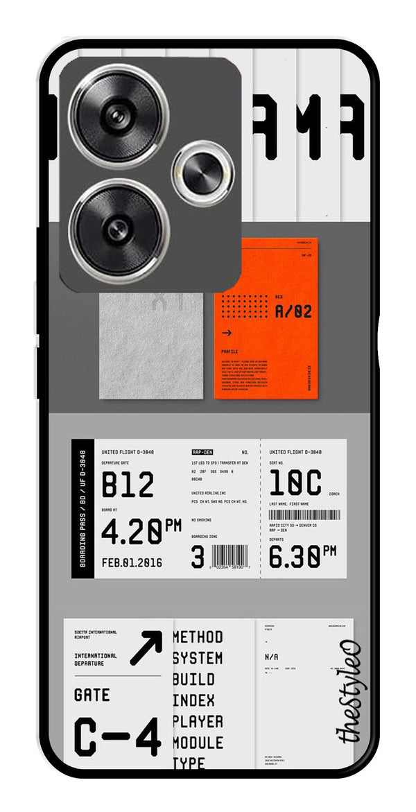 Monorama Metal Mobile Case for Poco F6 5G (Design No -80)