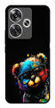 Teddy Bear Metal Mobile Case for Poco F6 5G (Design No -94)