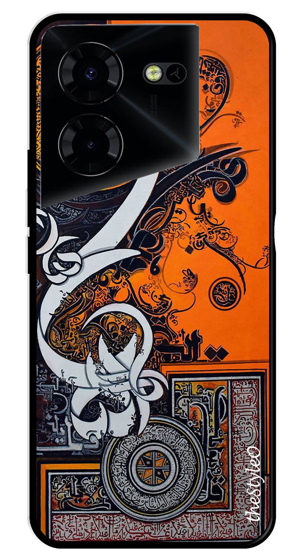 Oum Design Metal Mobile Case for Tecno Pova 5 Pro (Design No -15)