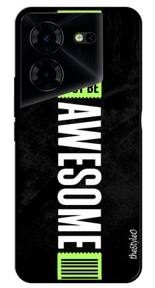 Alphabets Metal Mobile Case for Tecno Pova 5 Pro