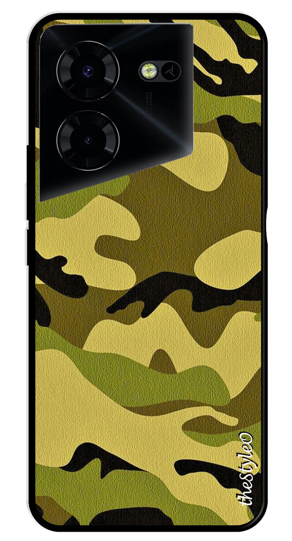 Blue Marble Metal Mobile Case for Tecno Pova 5 Pro (Design No -34)