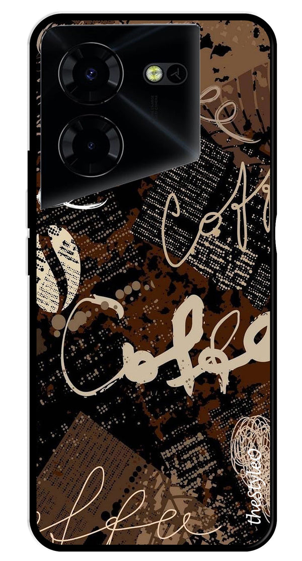 Marble Pattern Metal Mobile Case for Tecno Pova 5 Pro (Design No -36)