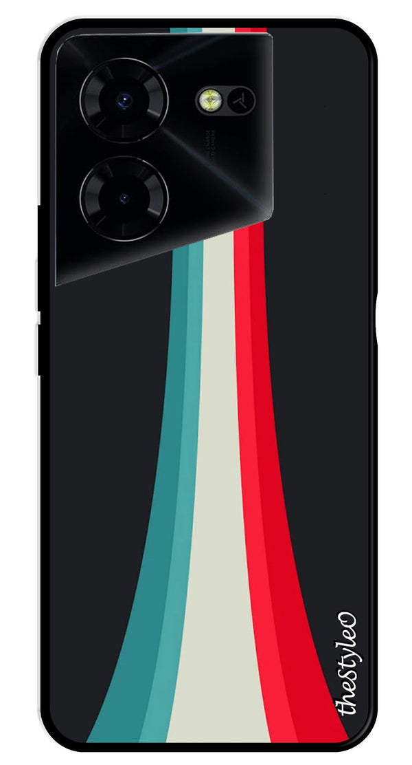 Modern Art Colorful Metal Mobile Case for Tecno Pova 5 Pro (Design No -47)