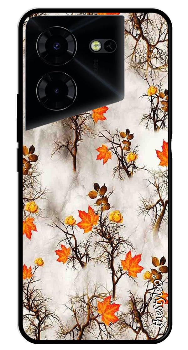 Map Design Metal Mobile Case for Tecno Pova 5 Pro (Design No -54)