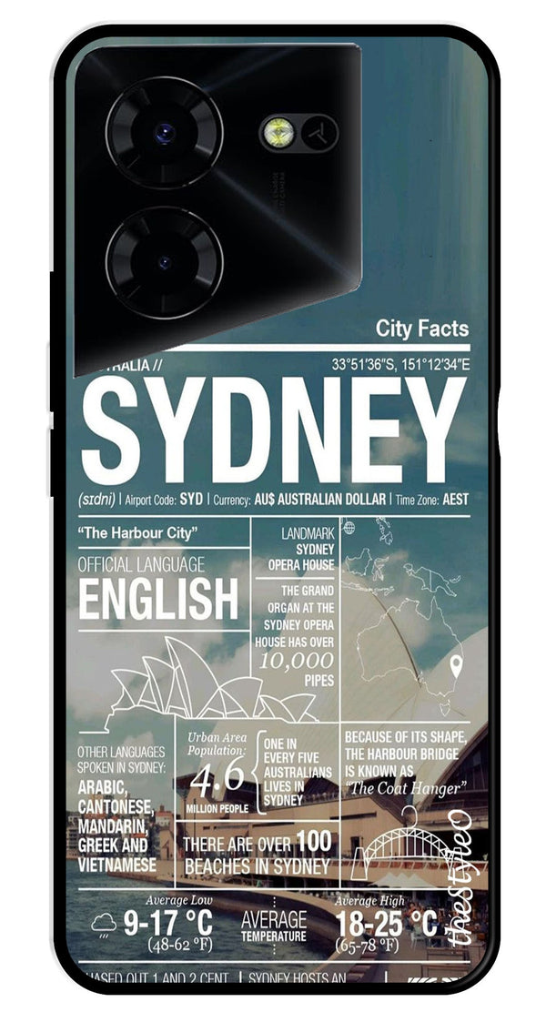Sydney Metal Mobile Case for Tecno Pova 5 Pro (Design No -69)