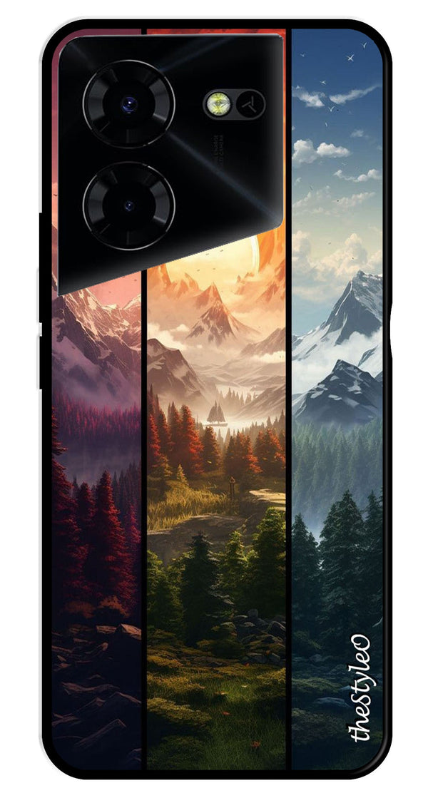 Nature Design Metal Mobile Case for Tecno Pova 5 Pro (Design No -71)