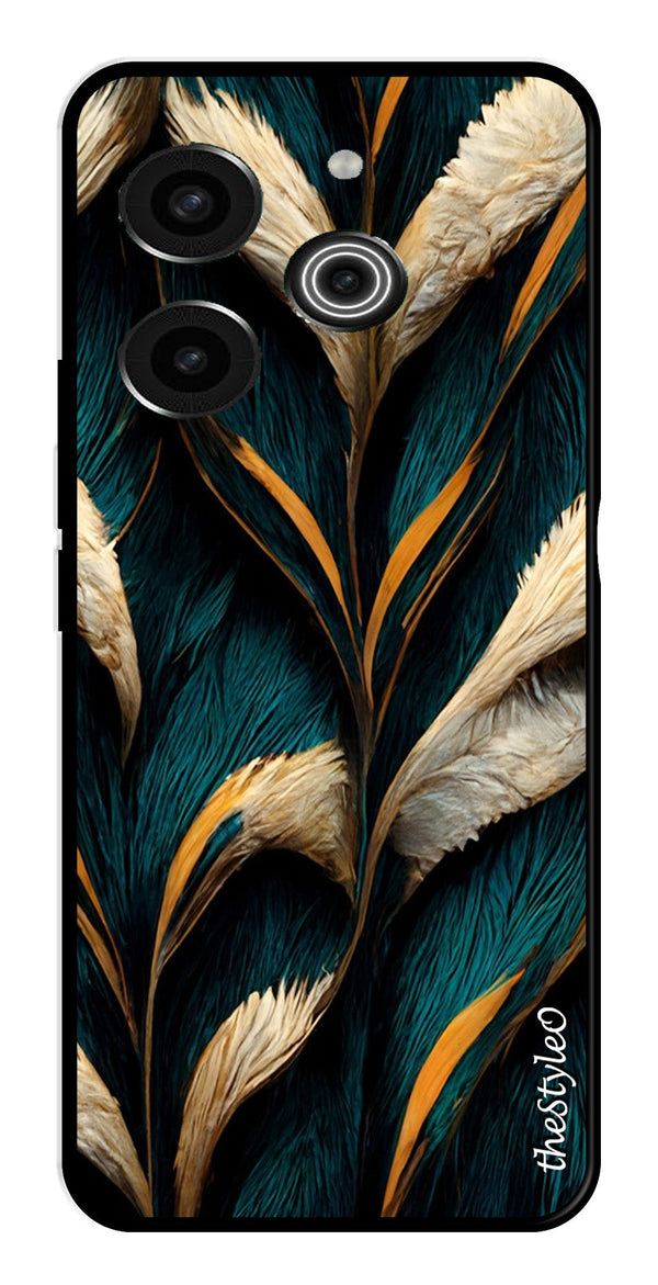 Vintage Car Metal Mobile Case for Tecno Pova 6 (Design No -29)