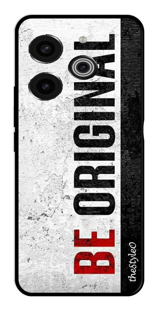 Coffee Pattern Metal Mobile Case for Tecno Pova 6 (Design No -37)